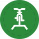 Pokolejowa droga rowerowa icon